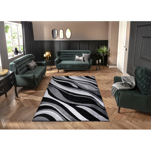 Black Flat Pile Area Rugs You'll Love Wayfair